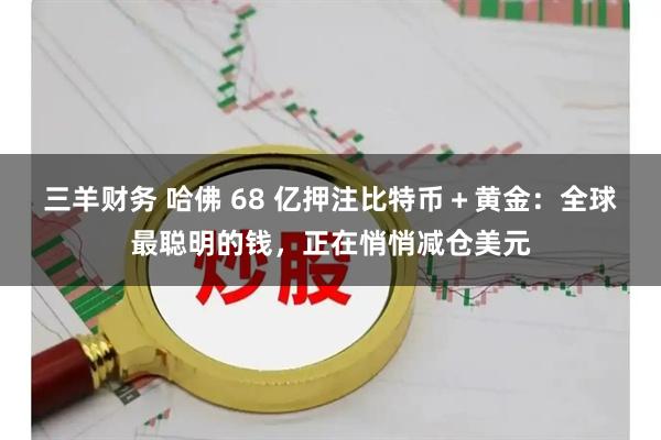 三羊财务 哈佛 68 亿押注比特币＋黄金：全球最聪明的钱，正在悄悄减仓美元